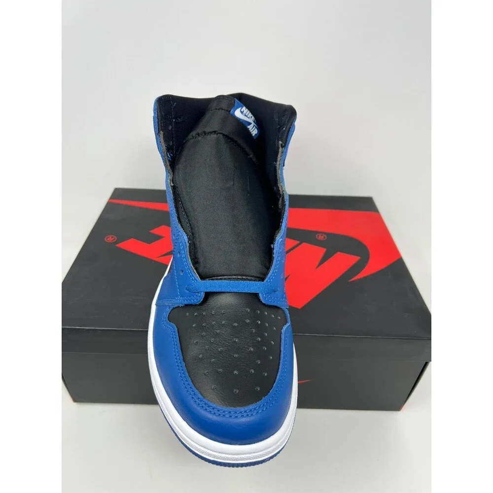 Jordan 1 Retro High OG Dark Marina Blue Black White Size 12 555088-404